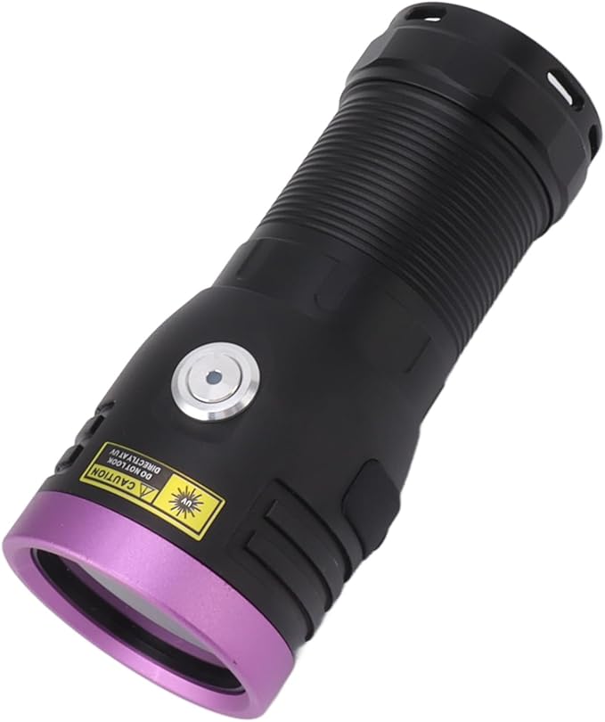 ZJchao 80W Black Light Flashlight Rechargeable LED for Pet Urine Mineral Detection