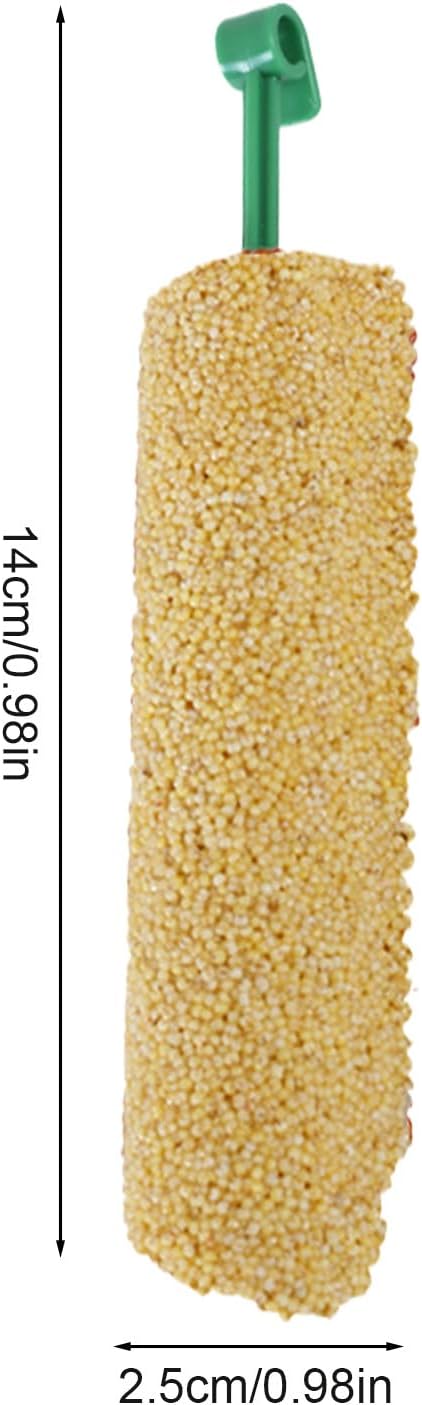 Bird Treat Stick Set, Chewing Training Reward Snacks, Multi Species Nutrition for Cockatiel Finch and Parrot, Natural Seed Blend Formula, Free Hanging Design, Healthy Enrichment Support