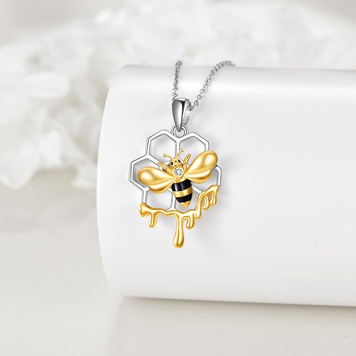 KZX Cat/Dog/Phoenix/Eagle/Whale/Shark/Puffin/Starfish/Chicken/Butterfly/Owl/Bee/Frog/Seahorse Necklace Sterling Silver Animal Pendant Jewelry Gift for Women