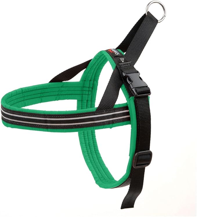 ComfortFlex Sport Dog Harness – No-Choke, Fully Padded, Non-Chafing Harness with Control Handle – Reflective, Lightweight, Adjustable for Active Dogs - XXLarge, Kelly Green