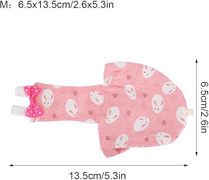 Pet Bird Cute Diaper, Parrot Diaper Flying Costume Reusable Diapers Bird Diapers Flight Suite for Parrots Pigeons Pet Supplies (M Yellow)