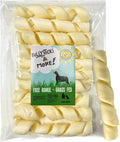 BULLYSTICKS & MORE 6 Inch Beef Cheek Springs for Dogs (20 Count) - Bully Springs Dog Chews - No Hide Bones
