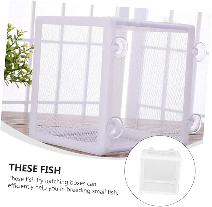 Housoutil 2pcs Fish Breeding Tank Aquarium Incubator Cups for Tropical Fish Hatching Random Efficient Isolation for Fry Survival