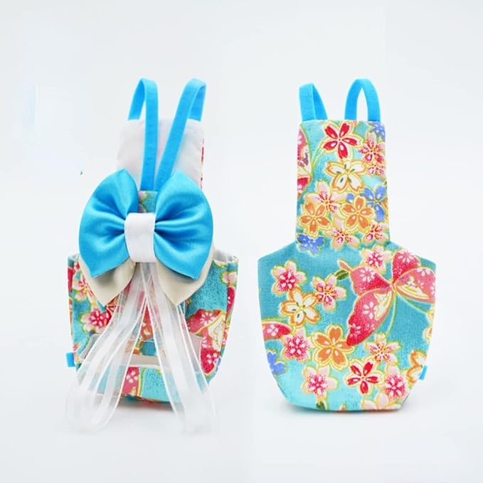 Bird Flight Suits Diapers, Parrot Flight Suits Diapers for Monk Parakeets, Cockatiels Flight Suits, Parrot Clothes, Bird Training Nappy Suit Liners Clothes (S, Blue)