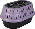 Petmate Top Load Plastic Cat Kennel for Small Dogs, Puppies & Cat Carriers, One-Door, Top Loading, Made in USA, 19" for Pets Up Tp 10 lb, Purple