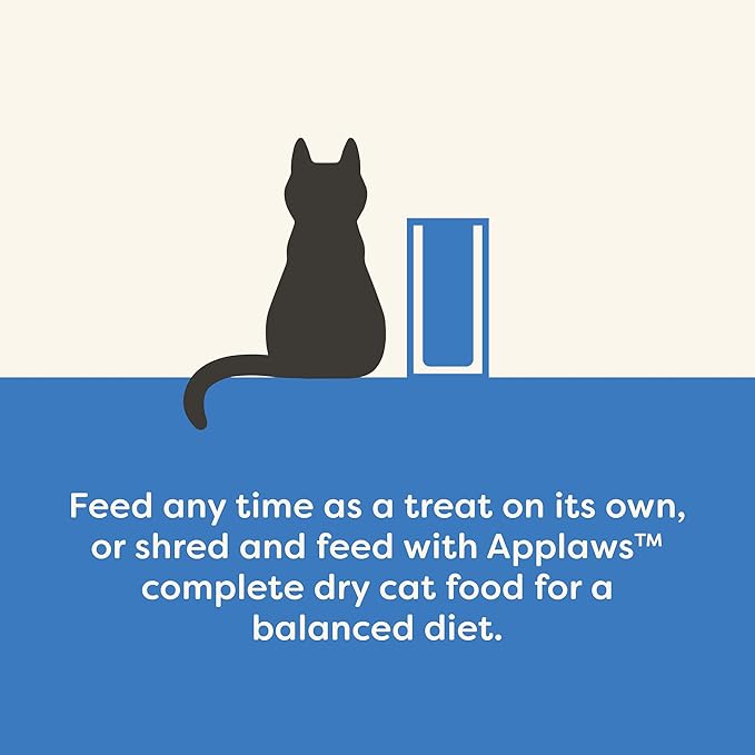 Applaws Natural Cat Treats, Grain-Free, Single Ingredient, Whole Protein Fillet, Healthy Snacks with No Artificial Additives (6 x 1.06oz Whole Tuna Loin)
