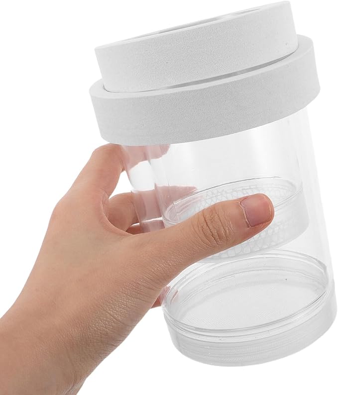 Beaupretty Aquarium Floating Fish Breeder Box Small Incubator with Coarse and Fine Mesh Nets White Set Isolation Hatchery for Guppy Betta Shrimp Fry Tank Separation