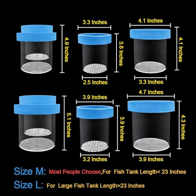 Floating Fish Breeding Box Acrylic Breeding Isolation Box for Aquarium Tank Hatchery Incubator Breeder Box for Baby Fish Betta Shrimp Clownfish Guppy (Yellow, Large)