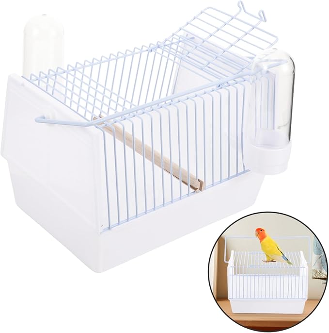 1set Portable Bird Cage for Travel Handheld Bird Carrier Air Circulation and Outdoor Adventures