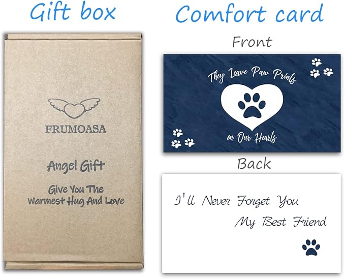 FRUMOASA Cat Memorial Gifts, Cat Loss Sympathy Gift for Cat Mom, Black Cat Bereavement Gifts, Cat Death Gifts Angel Figurine for Cat Lovers in Memory of Passed Away Cat