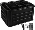 Bike Rear Basket Dog Carrier Heavy Duty Bicycle Cargo Rack Bicycle Storage Basket for Outdoor, Travel Hiking, Shopping Dogs