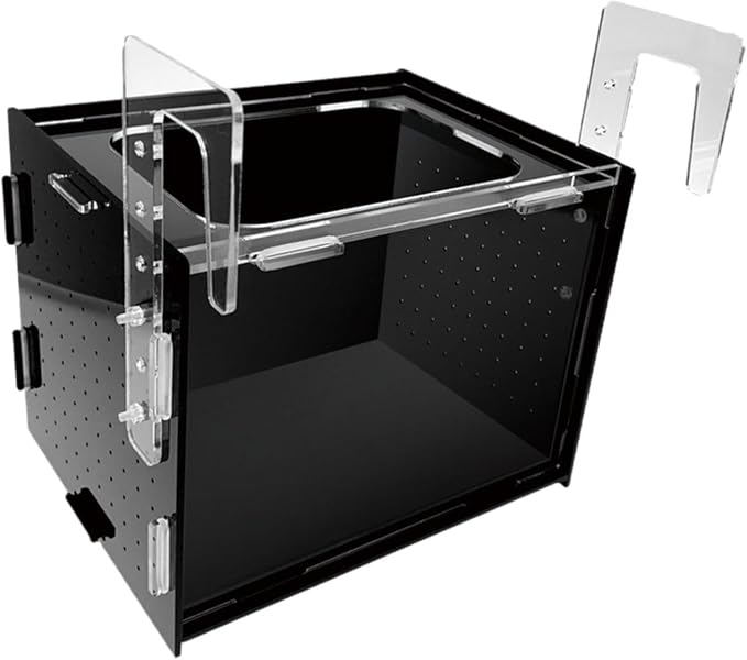 Fish Breeder Box Isolation Box Transparent Separator Easy Installation Hatchery Incubator for Baby Fish Betta Guppy, 15x15x15cm
