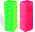 2pcs Pet Dog Cat Hair Remover, Pet Hair Removal Tool, Hollow Cleaner Brush for car，Interior, Furniture, Sofa (green and pink)