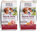 Whole Paws, Grain-Free Dry Dog Food, Lamb & Lentil Recipe, Enhanced with Fiber & Prebiotics, 4 lb (Pack of 2)
