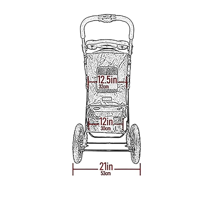 Pet Gear No-Zip AT3 Pet Stroller for Cats/Dogs, Zipperless Entry, Easy One-Hand Fold, Jogging Tires, Removable Liner, Cup Holder + Storage Basket, Platinum