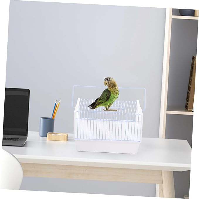 BESPORTBLE 1Set Portable Bird Carrier Pet Bird Cage for Travel for Outing with Parrots and Birds Lightweight Design Compact Outdoor Bird Cage