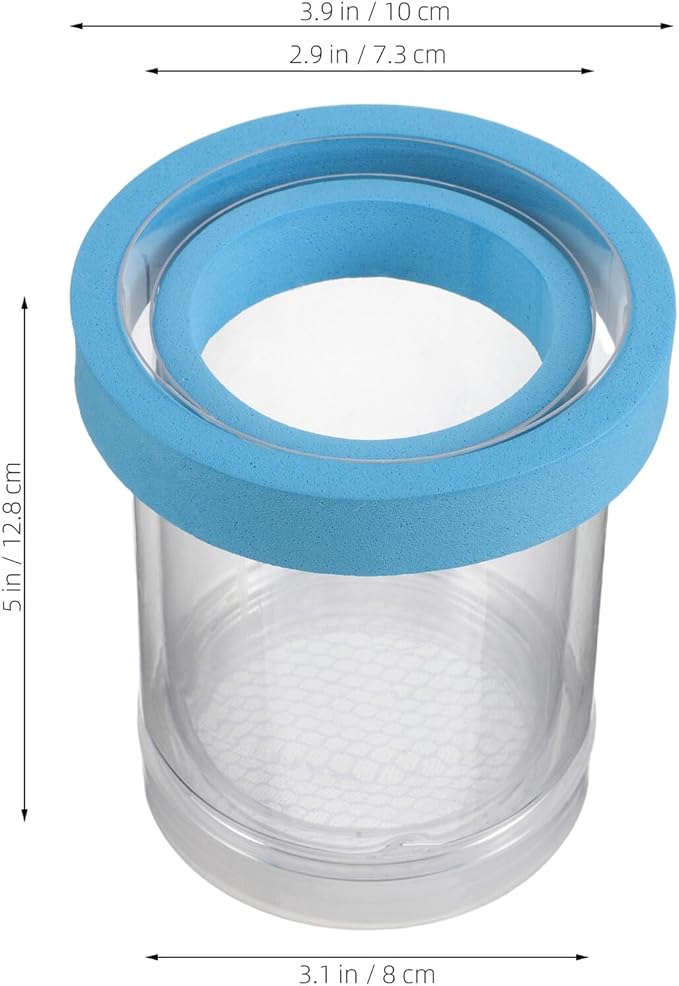 2pcs Aquarium Fish Breeder Box Floating Acrylic Isolation Hatchery Incubator with Suction Cups for Guppy Fry and Small Fish Breeding Tank Separation