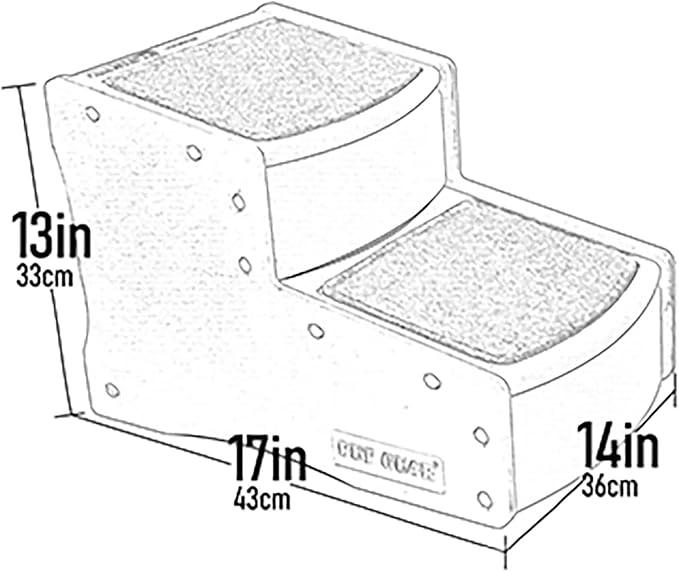 Pet Gear Easy Step II Deluxe Soft Pet Step in Oatmeal & Chocolate