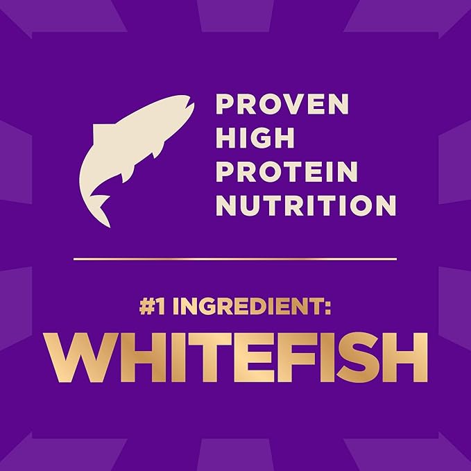Wellness CORE+ Adult Dry Dog Food with Freeze Dried Pieces, Wholesome Grain Kibble+, Natural, High Protein, Chicken Free, Whitefish, Herring, and Salmon Recipe, 4 lb Bag