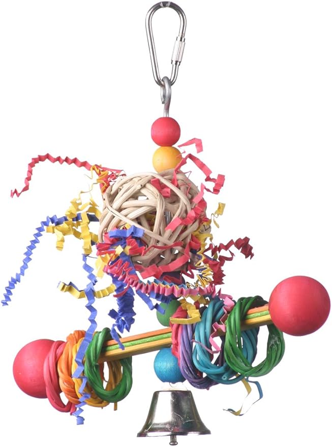 Super Bird Creations SB548 Vine Ring Tweeter Totter Bird Toy, Small Bird Size, 7" x 2.5"