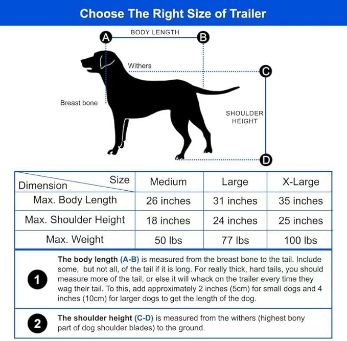 DOGGYHUT® Premium Large/XL Pet Bike Trailer & Stroller for Large Sized Dog or Multiple Small Dogs,Low Center of Gravity,Parking Brakes,Easy Folding Frame,Bicycle Carrier