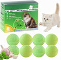 Natural Peppermint Oil Cat Deterrent Outdoor and Indoor, Keep Cats Permanently Out of Yard, Lawn, Garden, Furniture, Mulch & Flower,8 Pack（Green）