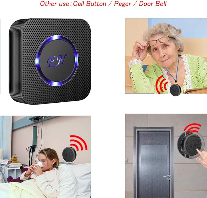 EverNary Add-on Touch Button,Dog Doorbell Touch Buttons 1PCS Waterproof Dog Bell Doggy Doorbell Transmitters for Potty Training,Receiver Not Included