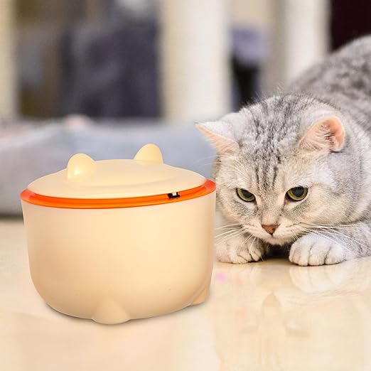 VILLCASE Closed Cat Litter Trash Can with Lid and Odor Seal, Plastic Waste Bin for Small Pets, Includes 90 Trash Bags, Portable Cat Poop Container for Bathroom and Desktop Use