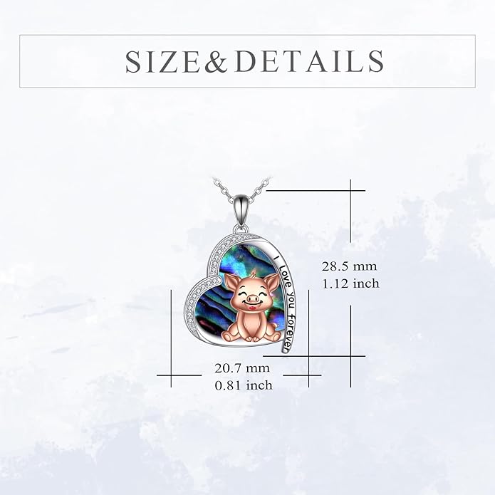 KZX Cat/Dog/Phoenix/Eagle/Whale/Shark/Puffin/Starfish/Chicken/Butterfly/Owl/Bee/Frog/Seahorse Necklace Sterling Silver Animal Pendant Jewelry Gift for Women