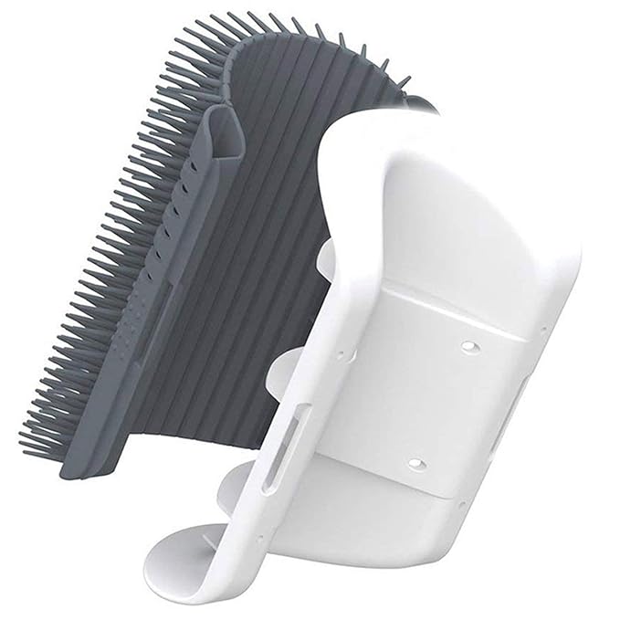 3.0 Softer Cat Self Groomer with Catnip, Dog Cat Corner Groomer,Wall Corner Scratcher Comb,Grooming Massage Brush, Perfect Scratch Massager Tool for Long & Short Fur Kitten/Puppy (1 Pack)