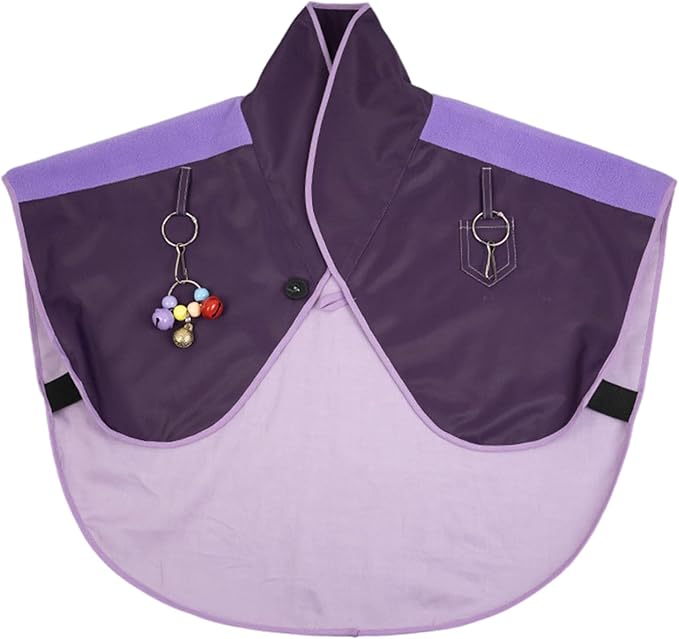 Interactively Play Parrot Shoulder Protector Neck Guard Pet Bird Parakeets Shawl Anti-Scratch Multifunctional Shawl - 1Pcs (Purple-Regular)