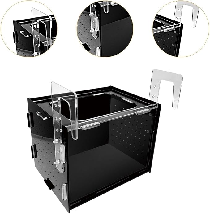 Fish Breeding Box Isolation Tank Clear Hanging Incubator Sturdy Separation Easy Installation for Clownfish Betta Shrimp- 20x15x15cm