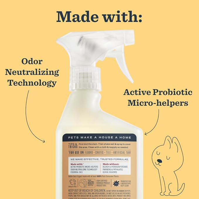 Mrs. MEYER'S CLEAN DAY Pet Multi-Surface Cleaner,Orange Blossom Scent,16oz,(Pack of 2)