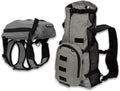 K9 Sport Sack Walk-On - Small, Shark Skin Gray - Ideal for Dogs with 13-16” Back Length - Lightweight, Packable, Backpack-Style Carrier - Includes Compatible Harness & Storage Bag