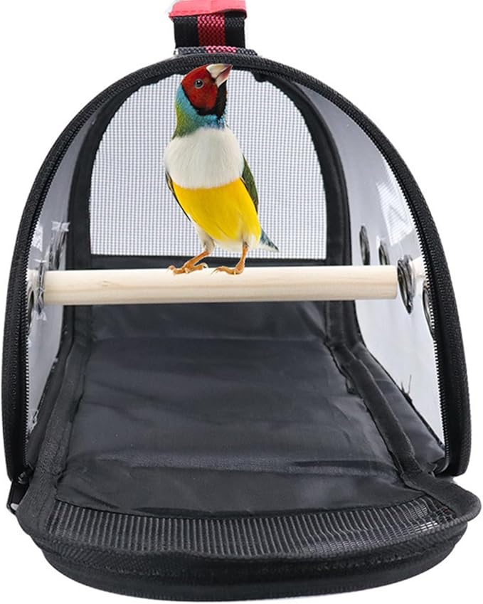 Bird Carrier Portable,Lightweight Breathable Parrot Outgoing Bags,Small Pet Carrier Bag with Shoulder Strap,Bird Rat Guinea Pig Squirrel Carrier_S