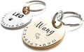 Cats Dogs ID Tags Personalized Lovely Symbols Pets Collar Name Accessories Simple Custom Engraved Products for Medium Four Legged Child Necklace Chain Anti-Lost Copper Shiny Brass Charm