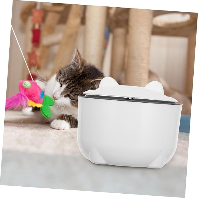 Kisangel 1set Pet Litter Disposal Bin with Sealed Design Odor-Controlled Cat Litter Trash Can Includes Replacement Bags Reusable Pet Waste Container for Easy Cleanup