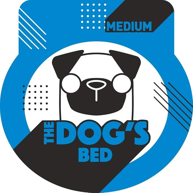 The Dog’s Bed Orthopedic Memory Foam Dog Bed Mattress, Oxford Fabric, Blue with Red Trim, Medium, 4-Inch