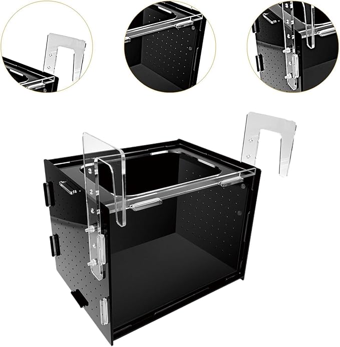 Fish Breeding Box Isolation Tank Clear Hanging Incubator Sturdy Separation Easy Installation for Clownfish Betta Shrimp- 30x20x20cm