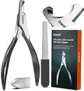 Dog Nail Clippers - All Steel Material, 1.22-Inch Large Opening, Built-in Spring, No Fur Pinch, for Medium to Large Dogs and Cats, Professional Pet Nail Trimmers, With Free Nail File (Polished)