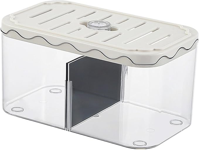 Aquarium Breeding Box Small Fish Tank Multifunction Table Centerpieces Acclimation Hatchery for Clownfish Home, White