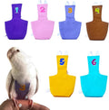 Bird Diaper Protective Parrot Nappy - 6 Pack, Reusable Flight Suit with Waterproof Inner Layer, Washable Cute Urine Wet Suit for Cockatiel Conure Macaw Lovebird (S)