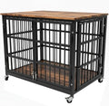 48 inch Dog Crate Furniture, Heavy Duty Dog Kennel Indoor for Large Dogs, Escape-Proof and Chew-Proof Wooden Dog Cage for high Anxiety Dog, Decorate House as TV Stand, End Table