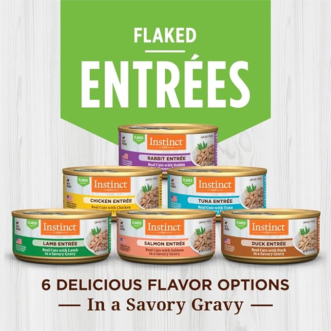 Instinct Flaked Entrée Wet Canned Cat Food - Tuna, 5.5 Ounce (Pack of 12)