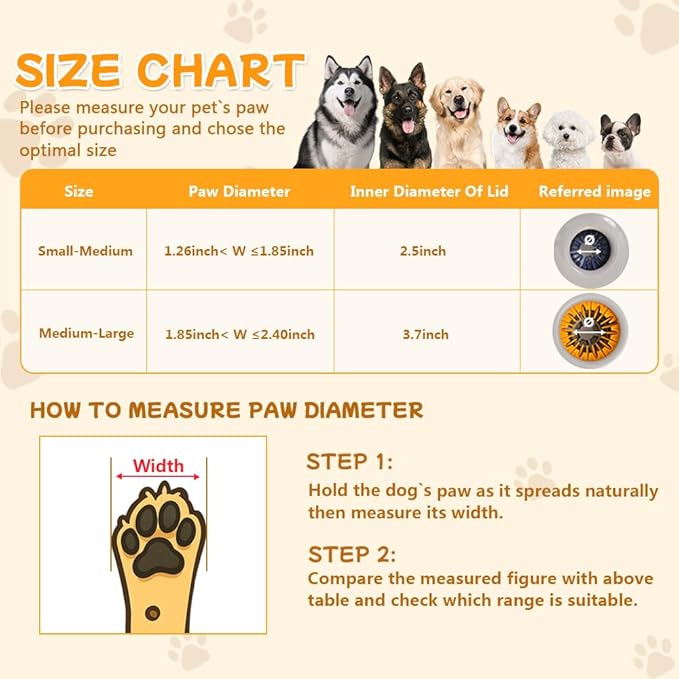 Pet Paw Cleaner Base for Full-Size Dogs with Claw Tray Design, Mechanical Dog Foot Washing Device (Medium-Large)