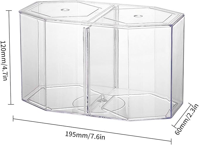 Aquarium Fish Breeder Box - Transparent Octagonal Isolation Tank for Fish Breeding, Isolation & Protection - Increases Survival Rate for Fish, Shrimp, and Small Aquatic Pets