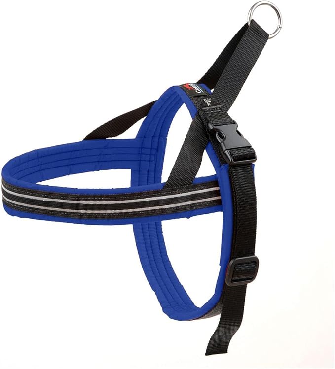 ComfortFlex Sport Dog Harness – No-Choke, Fully Padded, Non-Chafing Harness with Control Handle – Reflective, Lightweight, Adjustable for Active Dogs – Medium, Mariner Blue