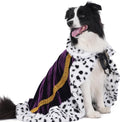 Lovelyshop pet Serial Lux FurPurple Cat Dog Cloak for Halloween Costumes, King Queen Prince and Princess Cosplay- L