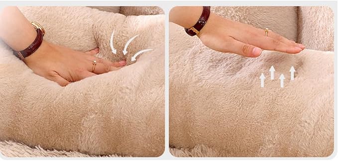 Cat Sofa Bed Pets Cute Couch,Medium Dog, Large Cat Sofa Pet Bed cat Supplies for Indoor (Off-White, X-Large)