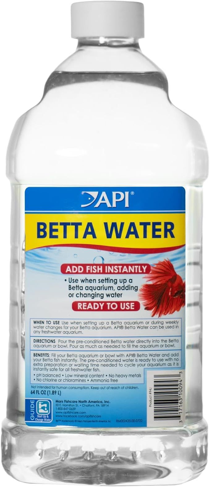API Betta Water, 64 OZ